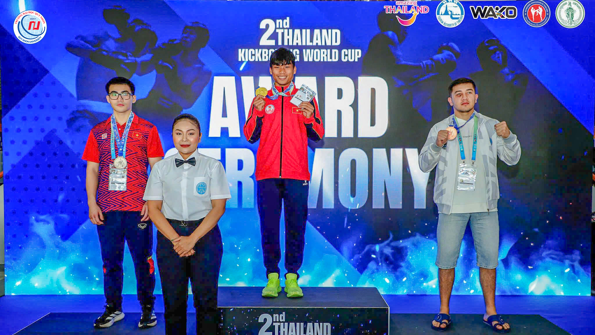 Trần Minh Hậu – Dấu ấn sinh viên QNU trên đấu trường Kickboxing quốc tế